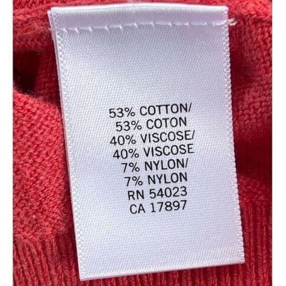 S3 Y2K VTG Banana Republic Coral Ruffle Cardigan Sweater Romantic Size L - Picture 3 of 7